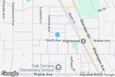 Map image of the property - 226 North Ave