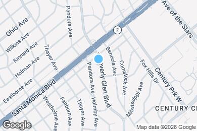 Map image of the property - 1835 S Beverly Glen Blvd