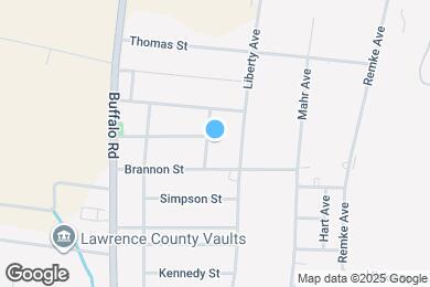 Map image of the property - 1704 Walnut Ave