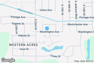 Map image of the property - 2104 Washington Ave