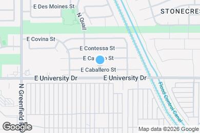 Map image of the property - 4704 E Caballero St