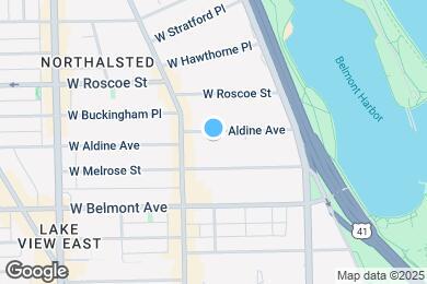 Map image of the property - 535 W Aldine Ave