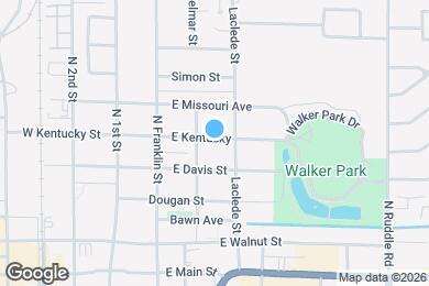 Map image of the property - 313 E Kentucky St