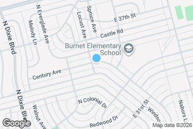 Map image of the property - 1502 E Century Ave