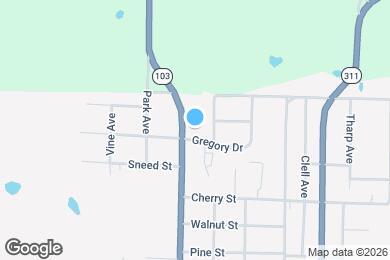 Map image of the property - 100 Gregory Dr