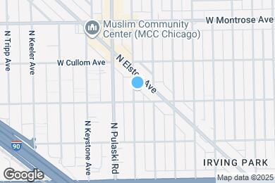 Map image of the property - 4211 N Harding Ave