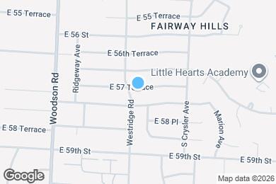 Map image of the property - 12005 E 57 Terrace