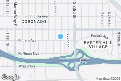 Map image of the property - 2021 Potrero Ave