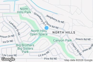 Map image of the property - 1744 Blueberry Dr NE