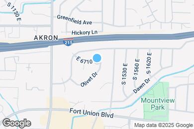 Map image of the property - 1446 E 6710 S