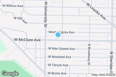 Map image of the property - 1125 W McClure Ave