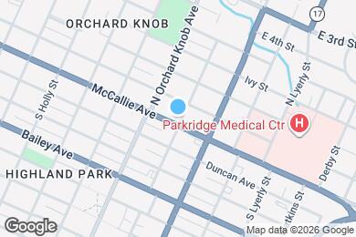 Map image of the property - 1915 McCallie Ave