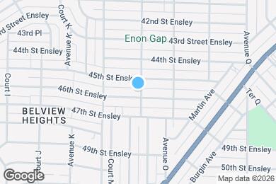Map image of the property - 1348 46th St Ensley