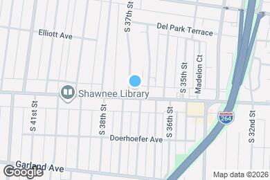 Map image of the property - 3625 W Broadway