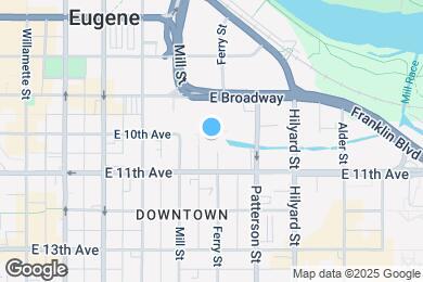 Map image of the property - Eugene Manor Apartments