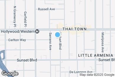 Map image of the property - 1629 N Hobart Blvd