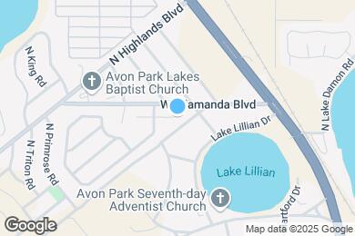 Map image of the property - 1601 E Orangewood Ct