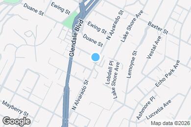 Map image of the property - 1819 N Alvarado St