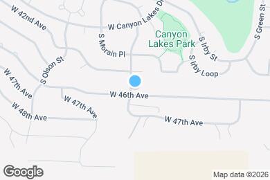 Map image of the property - 3404 W 46th Ave