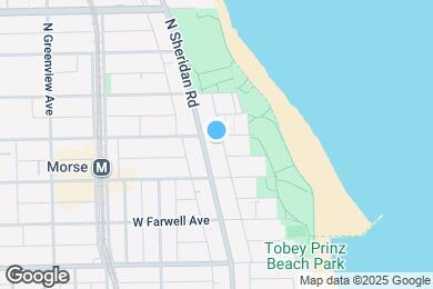 Map image of the property - 1145 W Lunt Ave