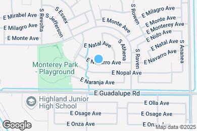 Map image of the property - 7227 E Navarro Ave