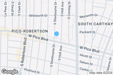 Map image of the property - 1240 S Sherbourne Dr