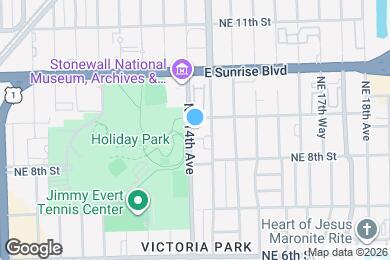 Map image of the property - 834 NE 14th Ave