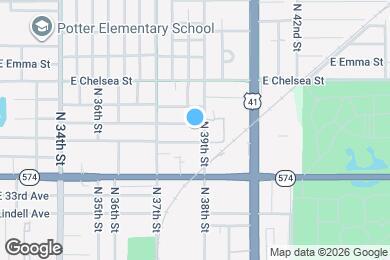 Map image of the property - 3725 E 38th Ave