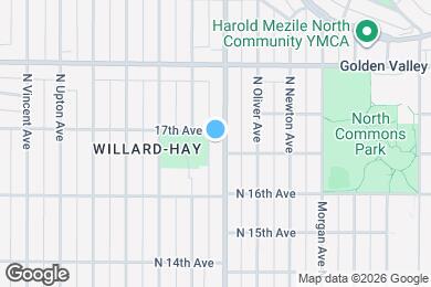 Map image of the property - 1647 N Penn Ave