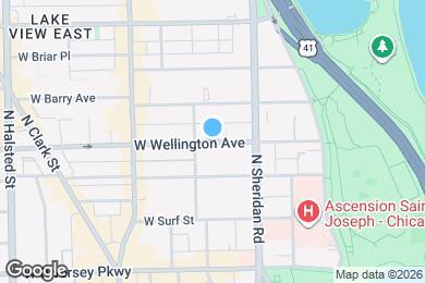 Map image of the property - 428 W Wellington Ave