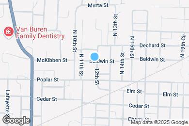 Map image of the property - 423 N 12th St