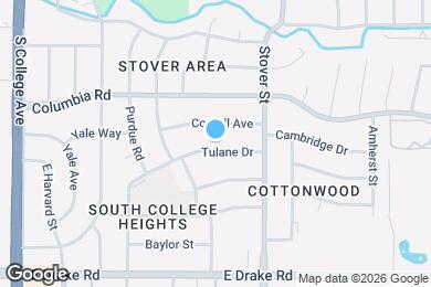 Map image of the property - 504 Tulane Dr
