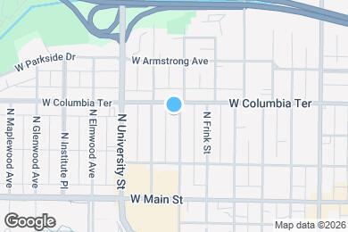 Map image of the property - 1217 N Bourland Ave