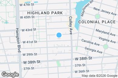 Map image of the property - 838 W 41st St