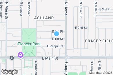 Map image of the property - 730 E 1st St