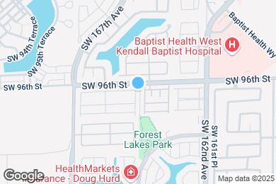 Map image of the property - 9621 SW 164th Ct
