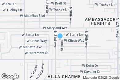 Map image of the property - 6314 N 30th Dr