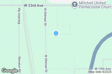 Map image of the property - 1407 W 20th Ave