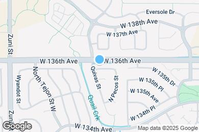 Map image of the property - 1671 W 135th Dr