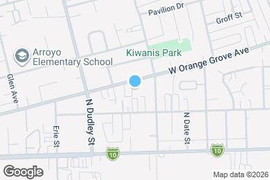 Map image of the property - 1362 W Orange Grove Ave