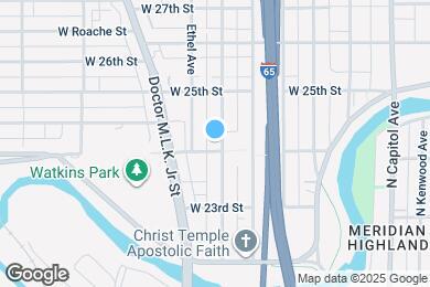 Map image of the property - 2406 Indianapolis Ave