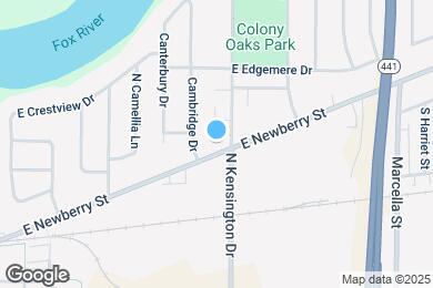 Map image of the property - 3114 E Newberry St