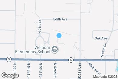 Map image of the property - 3213 N 52nd St