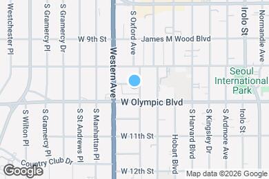 Map image of the property - 979 S Oxford Ave