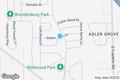 Map image of the property - 8007 States Bend Dr