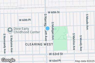 Map image of the property - 6121 S Narragansett Ave