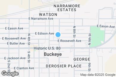 Map image of the property - 624 E Roosevelt Ave