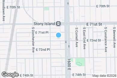 Map image of the property - 1528 E 72nd St