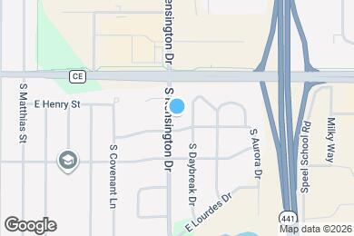 Map image of the property - 520 S Kensington Dr