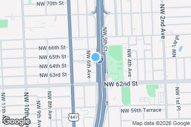 Map image of the property - 580 NW 64th St